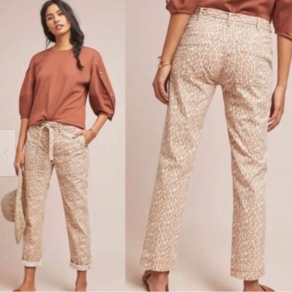 Anthropologie The Wanderer Animal Print Jeans